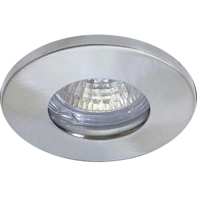 Toolstation Inbouwspot rond vast IP65 GU5.3 Nickel Satin Toolstation Inbouwspot rond vast IP65 GU5.3 Nickel Satin