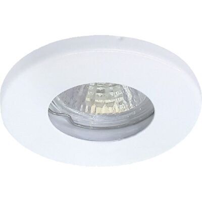 Toolstation Inbouwspot rond vast IP65 GU5.3 Wit Toolstation Inbouwspot rond vast IP65 GU5.3 Wit
