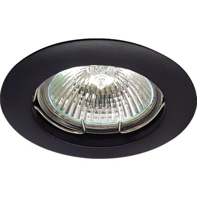 Toolstation Inbouwspot rond vast IP20 GU10 Zwart Toolstation Inbouwspot rond vast IP20 GU10 Zwart