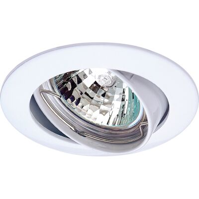Toolstation Inbouwspot rond kantelbaar IP20 GU10 Wit Toolstation Inbouwspot rond kantelbaar IP20 GU10 Wit