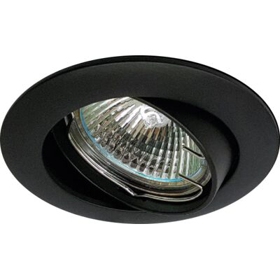 Toolstation Inbouwspot rond kantelbaar IP20 GU10 Zwart Toolstation Inbouwspot rond kantelbaar IP20 GU10 Zwart