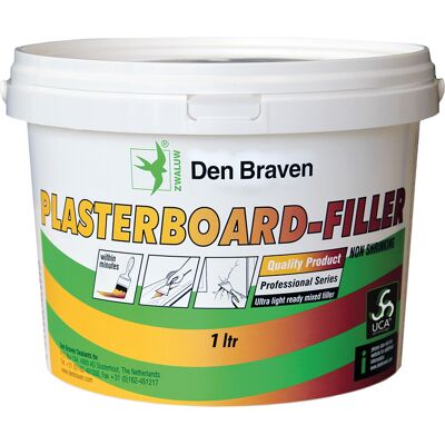 Den Braven Zwaluw - Plasterboard Filler - Wit - 1 L - Plasterboard filler Den Braven Zwaluw - Plasterboard Filler - Wit - 1 L - Plasterboard filler