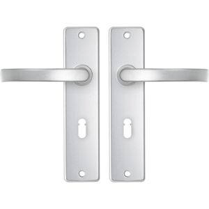 AXA binnendeurbeslag (basic) Edge kruk blok SL55 Aluminium (Set) AXA binnendeurbeslag (basic) Edge kruk blok SL55 Aluminium (Set)