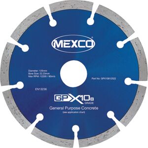 Mexco diamantschijf universeel 125x22,2x2,0mm