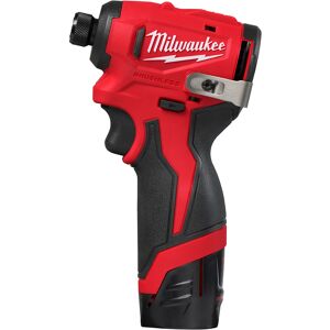 Milwaukee M12 BLIDRC-202C accu compact slagschroevendraaier 1/4″ Hex 12V - 2x 2,0Ah Li-ion (Stuks) Milwaukee M12 BLIDRC-202C accu compact slagschroevendraaier 1/4″ Hex 12V - 2x 2,0Ah Li-ion (Stuks)