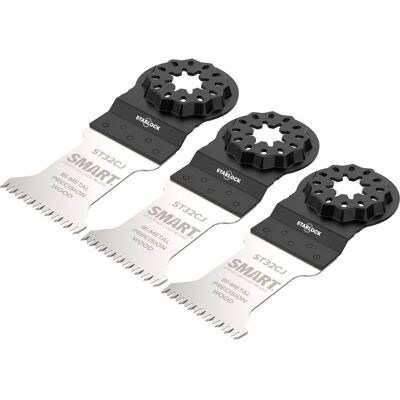 SMART Starlock invalzaagblad hout & kunststof 32x42mm (3 Stuks) SMART Starlock invalzaagblad hout & kunststof 32x42mm (3 Stuks)