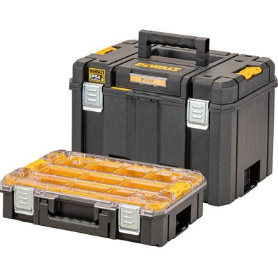 DeWALT TSTAK diepe gereedschapskoffer inc. TSTAK organizer DeWALT TSTAK diepe gereedschapskoffer inc. TSTAK organizer