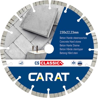 Carat diamantzaag beton cs classic Ø230x22,23mm * Carat diamantzaag beton cs classic Ø230x22,23mm *