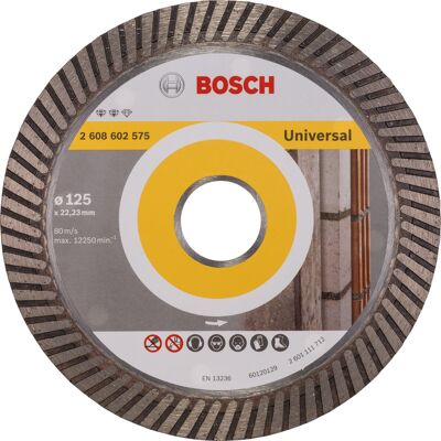 Bosch Expert for Universal Turbo diamantschijf universeel 125x22,2x2,2mm Bosch Expert for Universal Turbo diamantschijf universeel 125x22,2x2,2mm