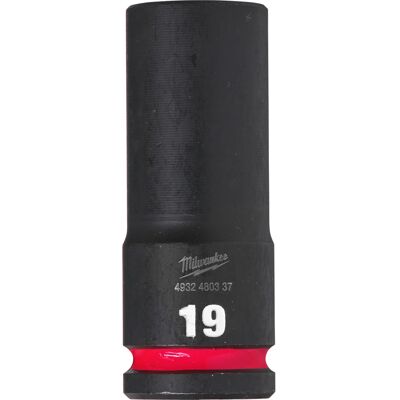Milwaukee 19 mm Impact Socket - Diepe moersleutel Milwaukee 19 mm Impact Socket - Diepe moersleutel