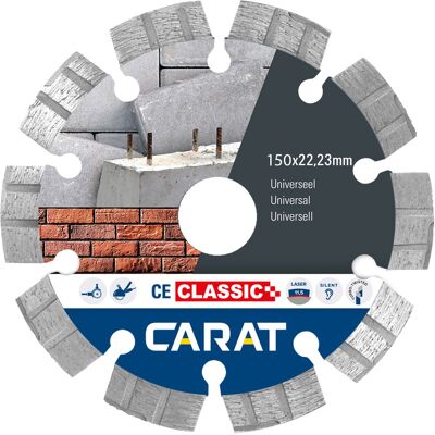 Carat diamantzaag universeel ce classic Ø125x22,23mm Carat diamantzaag universeel ce classic Ø125x22,23mm