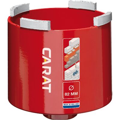 Carat HTS082604E Diamantboor 82mm - Drooggebruik, M16 Carat HTS082604E Diamantboor 82mm - Drooggebruik, M16