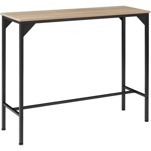 tectake Bartafel Kerry industrieel 120x40x100,5cm - Industrieel licht hout, eiken Sonoma