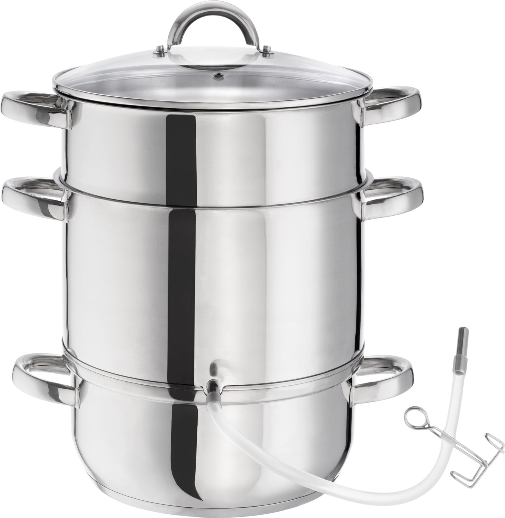 tectake Roestvrij staal AISI 430 Stoomextractor Ø 26cm - zilver