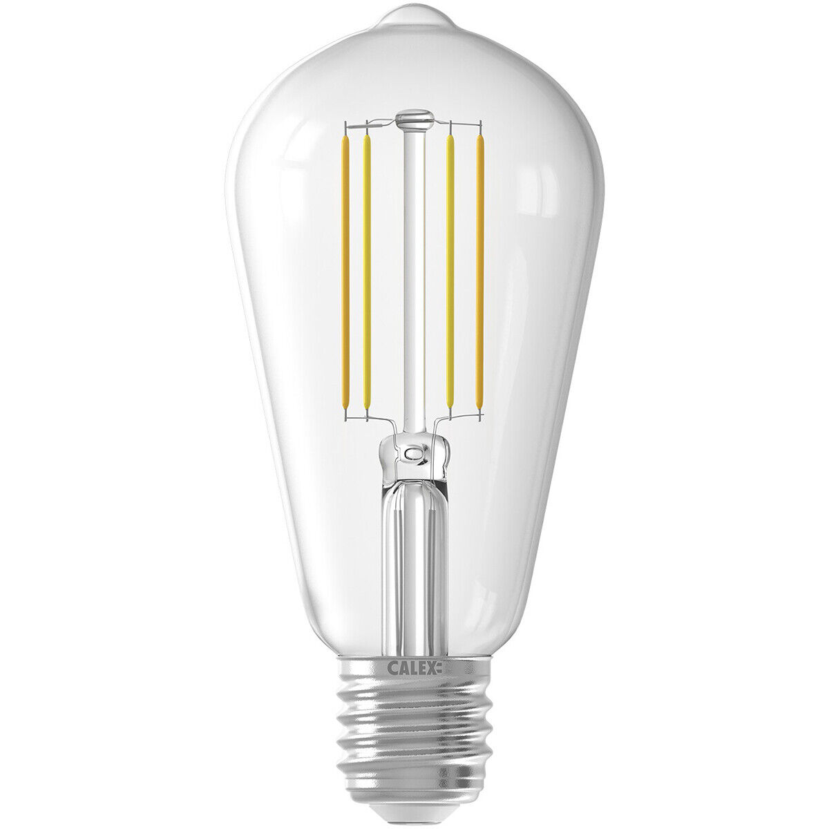 CALEX - LED Lamp - Smart LED ST64 - E27 Fitting - Dimbaar - 7W - Aanpasbare Kleur CCT - Transparant Helder