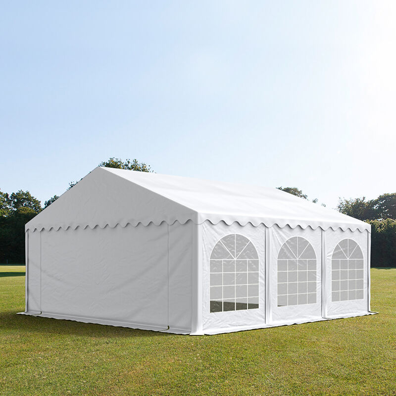 TOOLPORT Partytent 5x6m PVC 500 g/m² wit waterdicht Feesttent