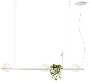 Vibia Palma hanglamp 3736 LED met plantenbak mat wit