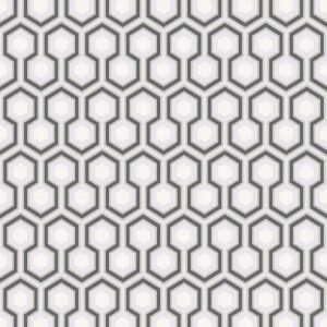 Cole & Son Hicks' Hexagon behang sage & grey