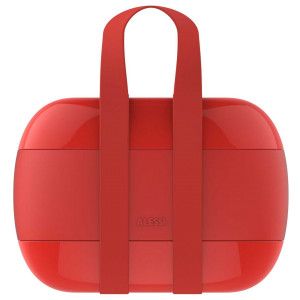Alessi Food a porter lunch box rood