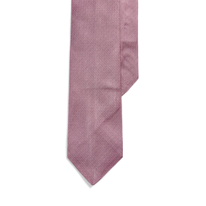 Polo Ralph Lauren Pin Dot Silk Narrow Tie  - Pink/White - Size: One Size