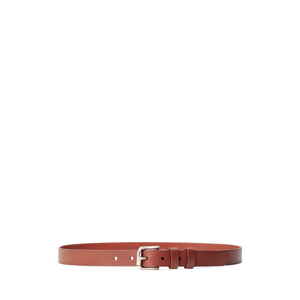 Ralph Lauren Collection Leather Roller-Buckle Belt  - Gold - Size: Small