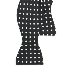 Polo Ralph Lauren Polka-Dot Silk Bow Tie  - Black/White - Size: One Size