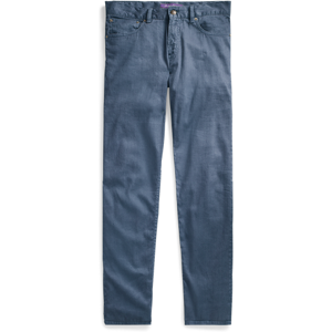 Purple Label Slim Fit Linen-Cotton Stretch Jeans Washed Sea Blue 32 Male