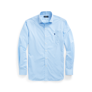 Polo Ralph Lauren Custom Fit Poplin Shirt  - Mini Blue/White - Size: UK 15.5