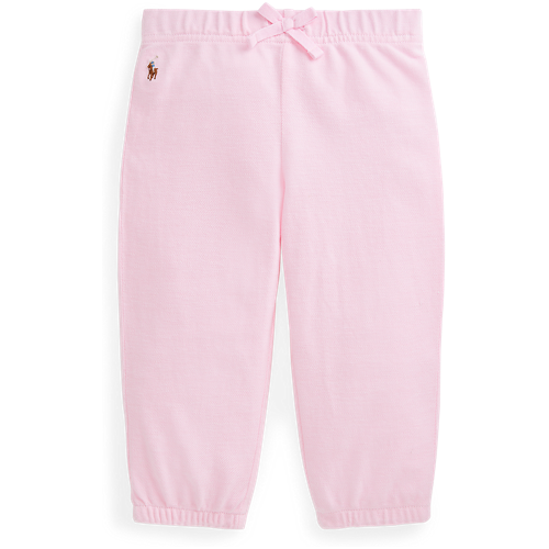 Baby Girl Oxford Mesh Joggers Carmel Pink/White 3M Baby