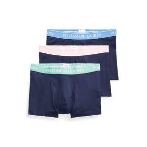 Polo Ralph Lauren Classic Stretch-Cotton Trunk 3-Pack  - 3pk Nvy Blu/Nvy Pnk/Nvy G - Size: 2X-Large