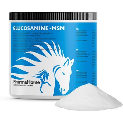 Glucosamine & MSM paard 500 gram Glucosamine & MSM paard 500 gram