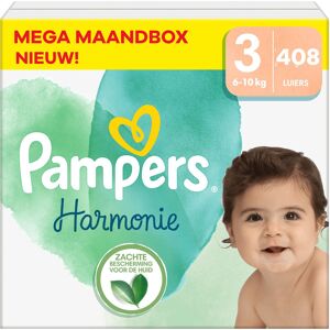 Pampers - Harmonie - Maat 3 - Mega Maandbox - 408 stuks - 6/10 KG