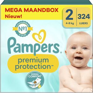 Pampers - Premium Protection - Maat 2 - Mega Maandbox - 324 stuks - 4/8 KG
