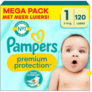 Pampers - Premium Protection - Maat 1 - Mega Pack - 120 stuks - 2/5 KG