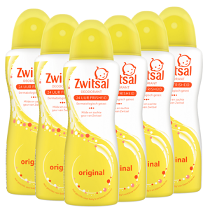 Zwitsal - Deodorant Spray - Orgineel - 6 x 100 ml - Voordeelverpakking