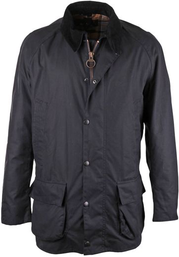 Barbour Waxjas Bristo Jacket Navy  - Blauw - Size: Large