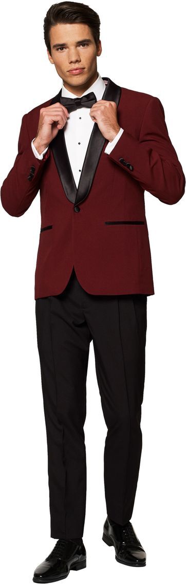 OppoSuits Smoking Hot Burgundy  - Bordeaux - Size: 50