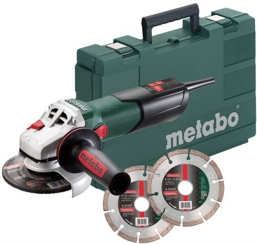 Metabo W 9-125 Quick 900W Haakse slijper 125 mm + 2 diamantschijven in koffer