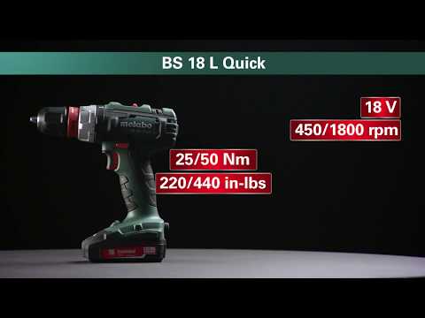 Metabo 602321500 BS 18 L Accu-Boorschroefmachine 18V 2,0Ah Li-Power