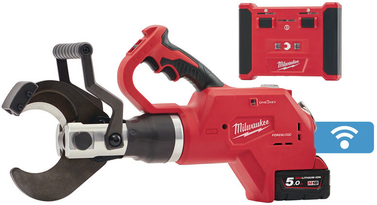 Milwaukee M18 HCC75R-502C M18™ FORCE LOGIC™ hydraulische ondergrondse kabelkniptang 18V 5.0Ah Li-Ion 4933459271