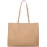 Patrizia Pepe New Shopping Shopper Tas Leer 37.5 cm pompei beige