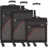 American Tourister Sky Surfer 4 wielen Kofferset 3-delig black-red2