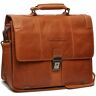 The Chesterfield Brand Stuttgart Koffer Leer 38 cm Laptop compartiment cognac