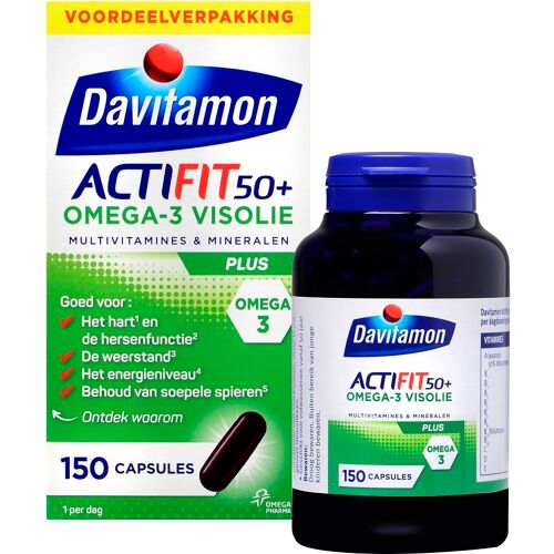 Davitamon Actifit 50 Plus Omega-3 Visolie Capsules