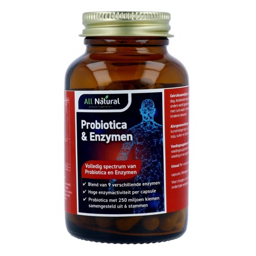 All Natural Probiotica Enzymen Capsules