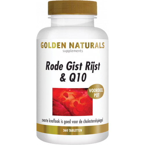 Golden Naturals Rode Gist Rijst & Q10 Tabletten