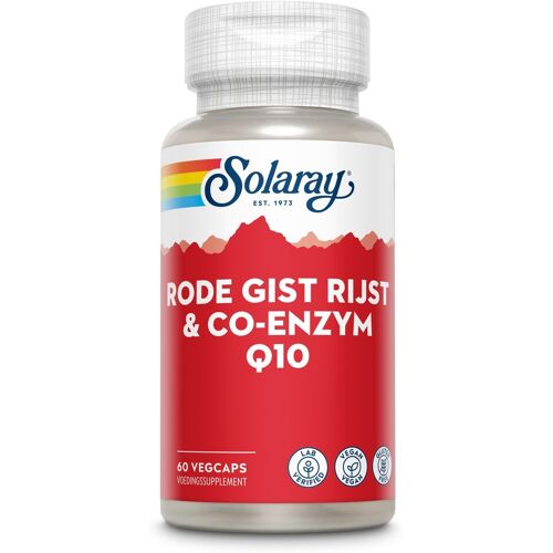 Solaray Rode Gist Rijst & Co-Enzym Q10 VegCaps