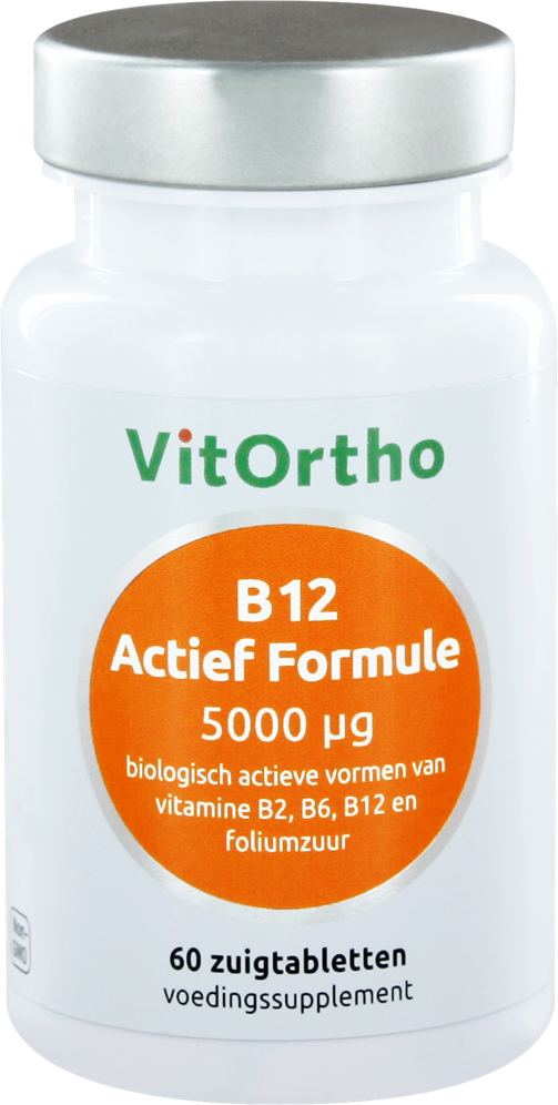 VitOrtho B12 Actief Formule 5000mcg Zuigtabletten 60st