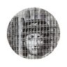 Fornasetti cage print plate - Zwart