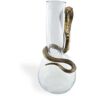 Vanessa Mitrani Cobra glazen vaas (400 ml) - Goud